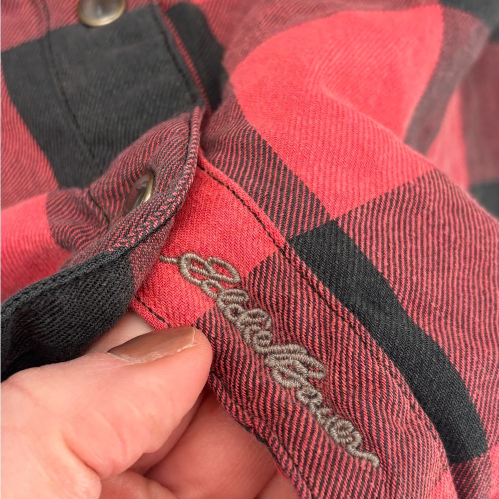 Eddie Bauer Buffalo Check Snap Up Blouse - Picture 9 of 11